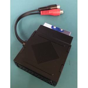 Audio breakout cable box for SCART to YUV YPrPb converters
